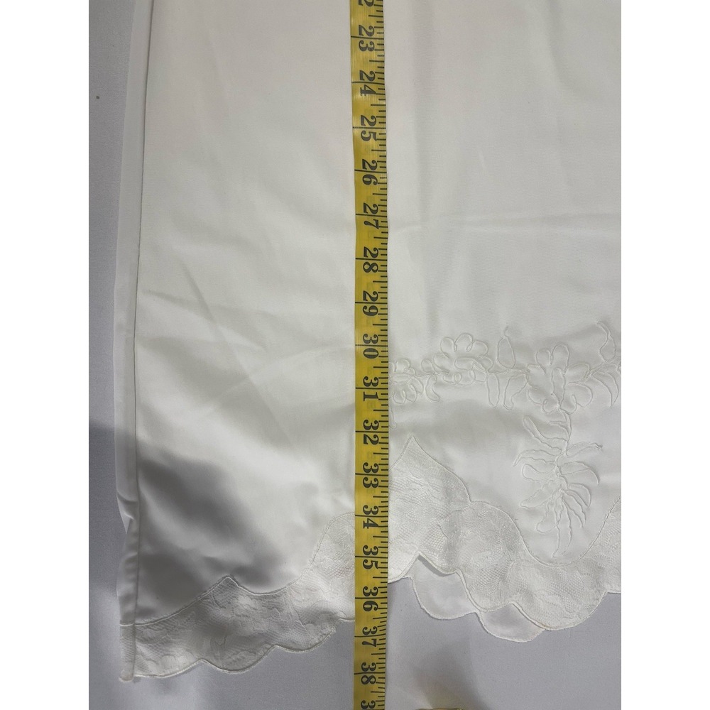 Vintage Carol Brent NWT Ivory Lace Embroidered 34 Nylon Full Slip - Picture 10 of 13